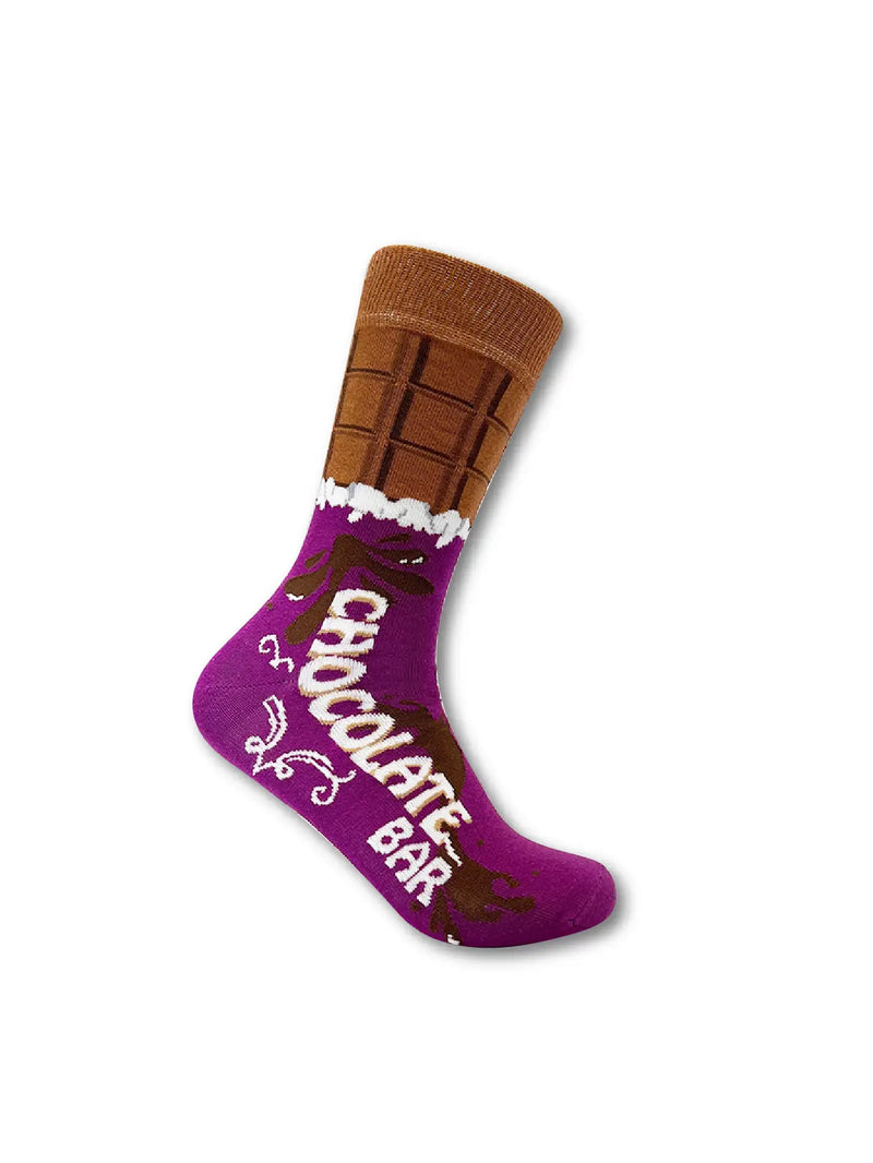 Unisex Chocolate Bar Socks Gift Set
