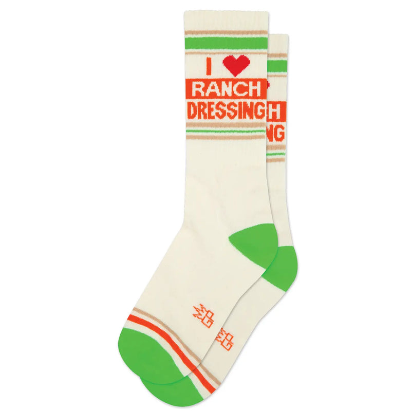 I ❤️ Ranch Dressing Gym Crew Socks