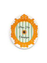 "Press For Champagne" - Ceramic Trinket & Jewelry Tray /Dish