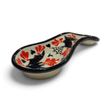 White/Orange Bats Spoon Rest