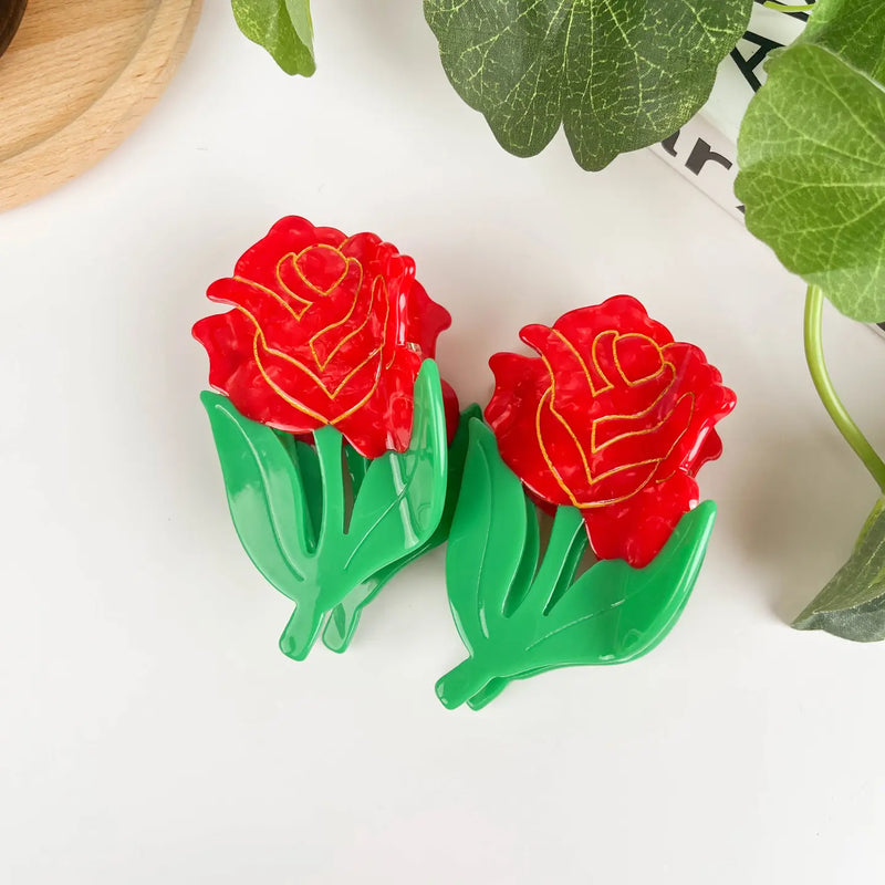 Rose Hair Clip