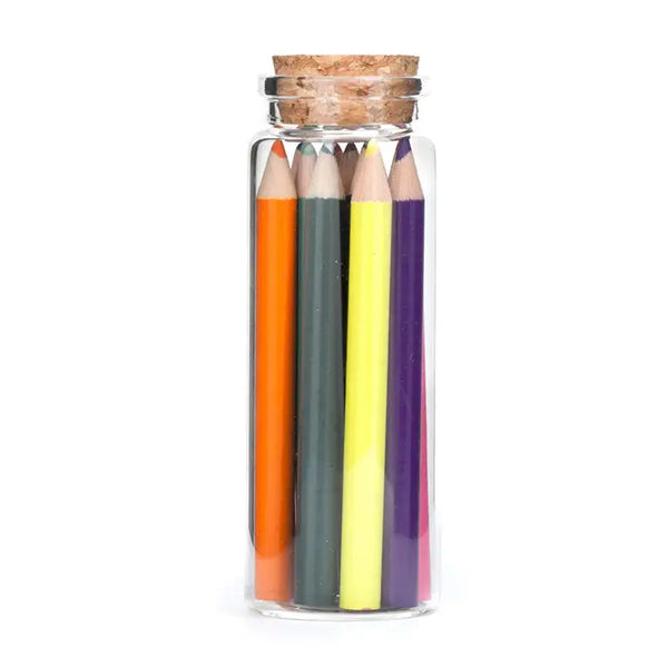 Colored Pencils Set of 12 in Glass Jar