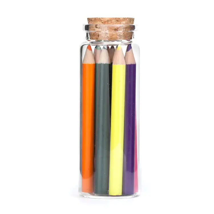 Colored Pencils Set of 12 in Glass Jar