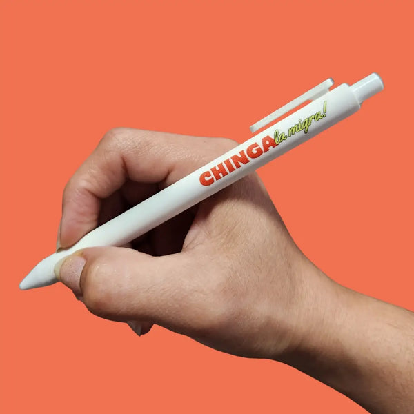 Chinga La Migra Black Ink Pen