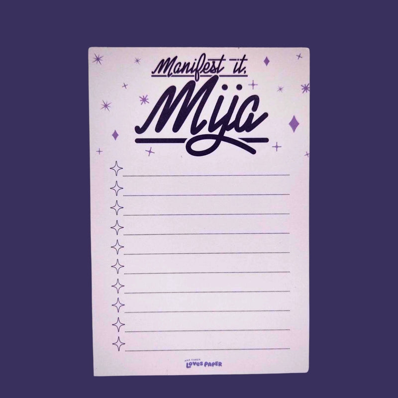 Manifest Mija 4x6 Checklist Notepad