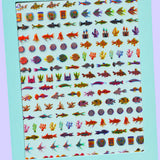 Fish Food Nail Art Stickers