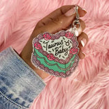 Zodiac Cake Bag Charm / Keychain