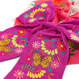 Embroidered Butterfly Hair Bow (Multiple Colors)