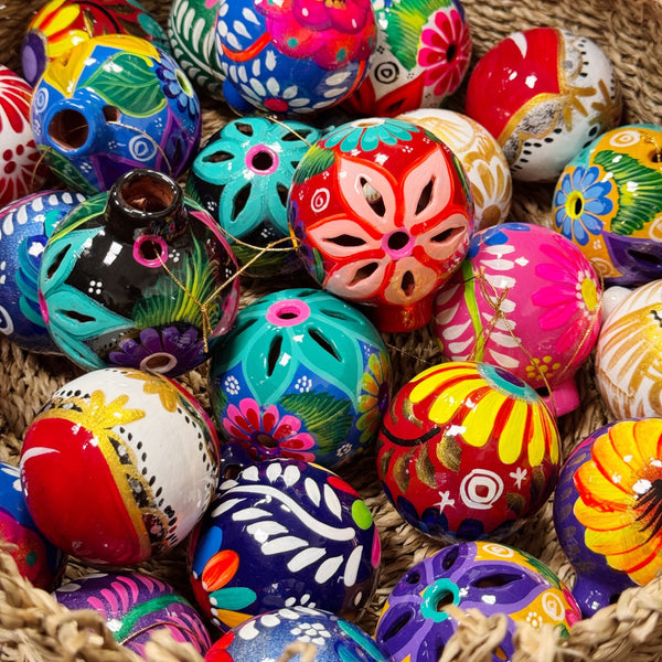 Colorful Round Ceramic Ornaments