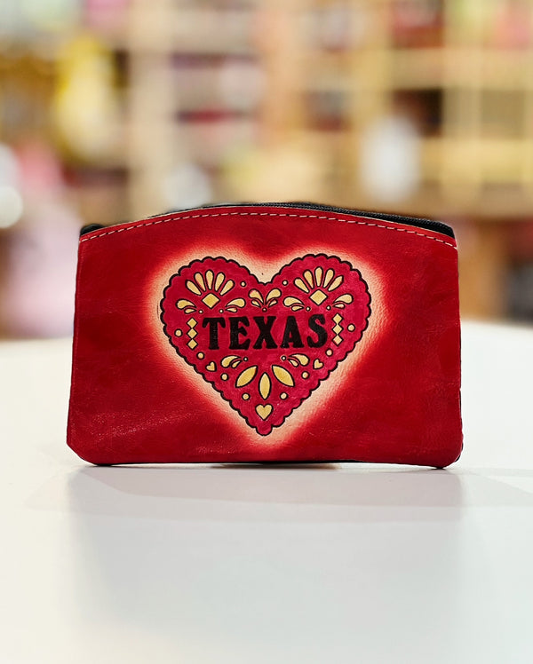 Texas Leather Coin Pouch