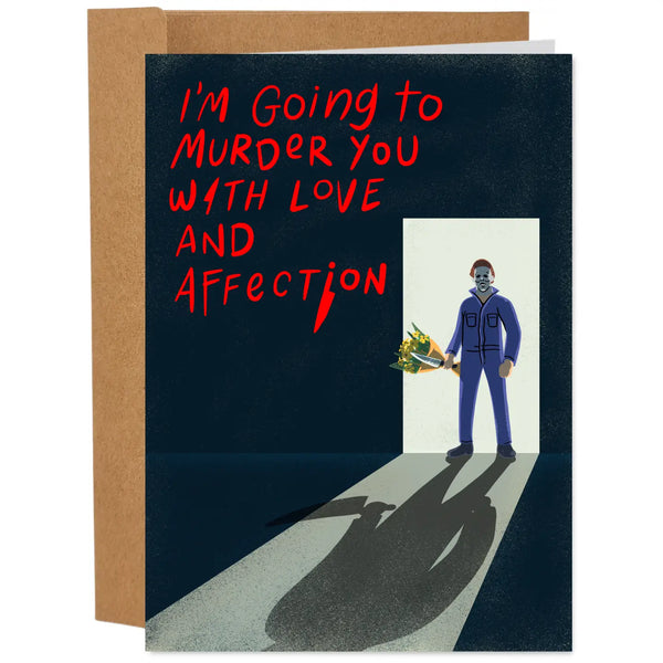 Michael Myers Funny Love Greeting Card