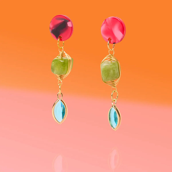 Good Fortune Jade Glam Dangles