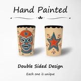 Orange Luchador Shot Glass