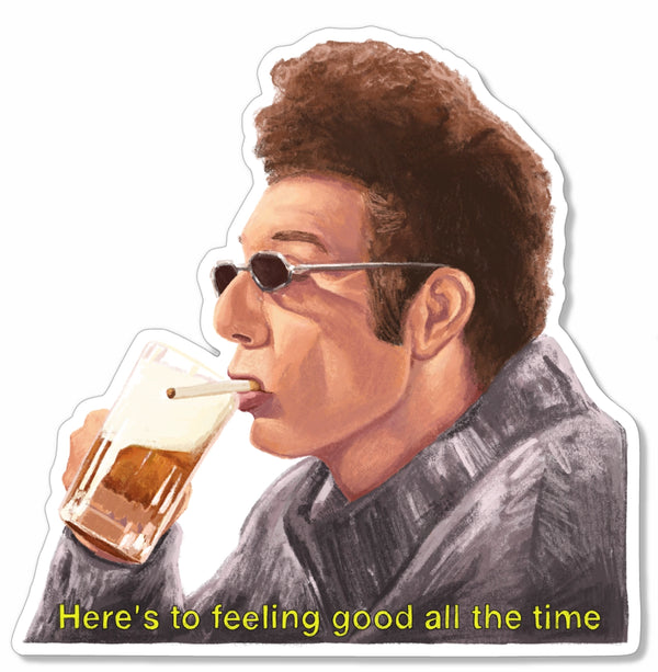 Cosmo Kramer Seinfeld Sticker