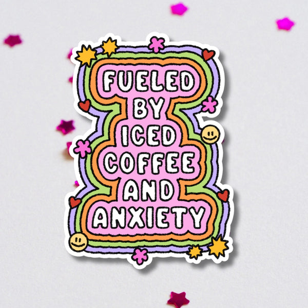 Fueled by Iced Coffee Sticker