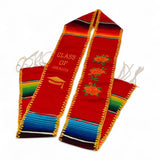 Graduation Serape Stole (Roses) - Multiple Colors