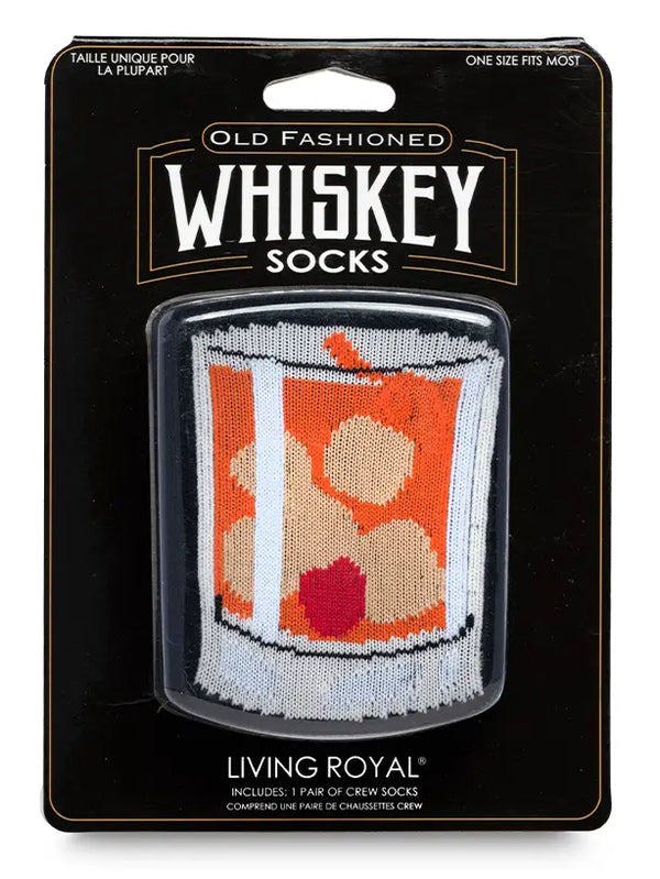 Whiskey - Black 3D Socks