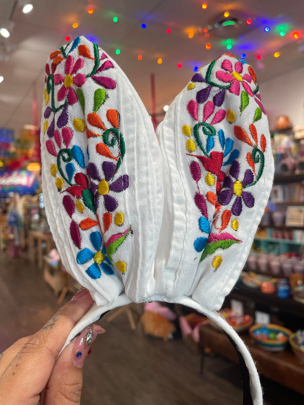 Mexican Embroidered Bunny Ears