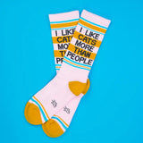 I Like Cats More Than People Gym Crew Socks