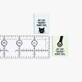 My Cat "Helped" Me Make This Woven Labels