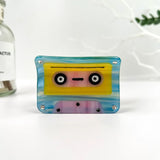 Yellow Cassette Hair Clip