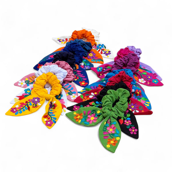 Embroidered Scrunchie