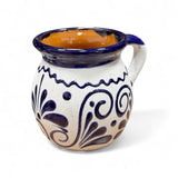 Navy on White Engobe Mug