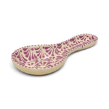 Purple on White Spoon Rest
