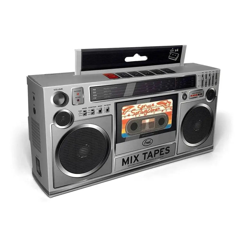 Mix Tapes - Set of 4 Cassette Sponges