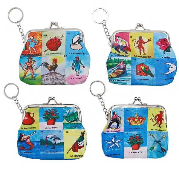 Loteria Coin Purse w/ Keychain