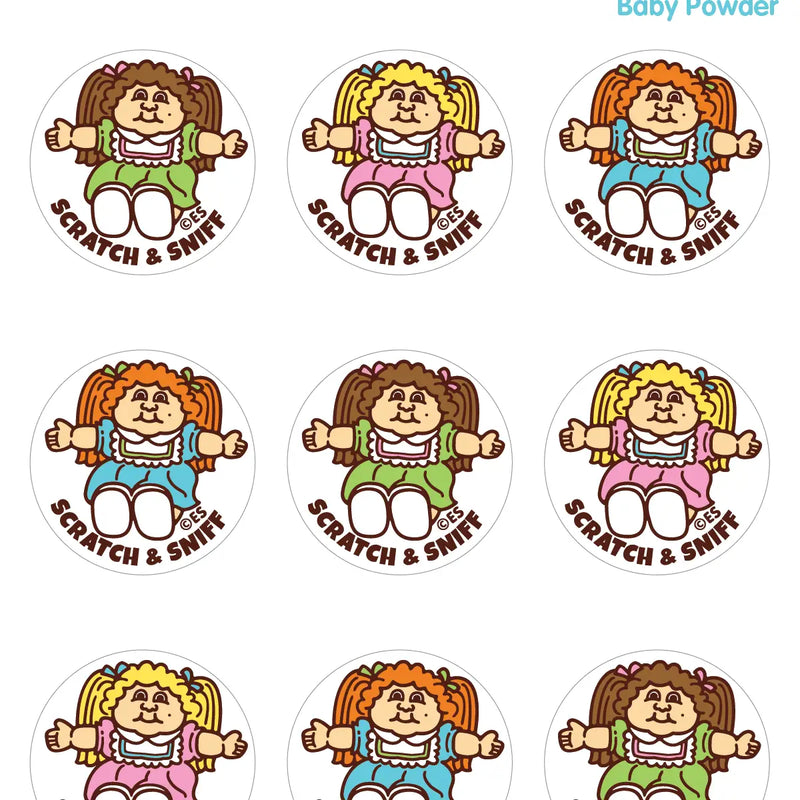 Baby Powder Doll Scratch & Sniff Stickers