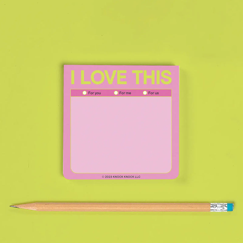 I Love This Sticky Note (Pastel Version)