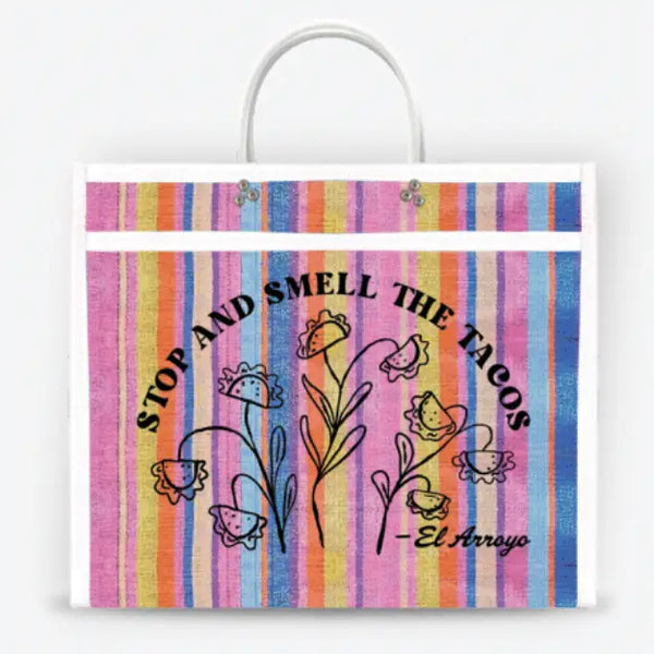 Mesh Market Tote - Smell The Tacos