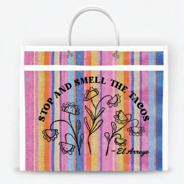 Mesh Market Tote - Smell The Tacos