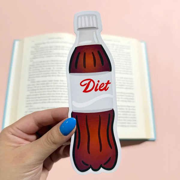 Diet Soda Die Cut Bookmark