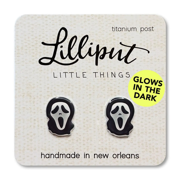Ghost Face Scream Earrings