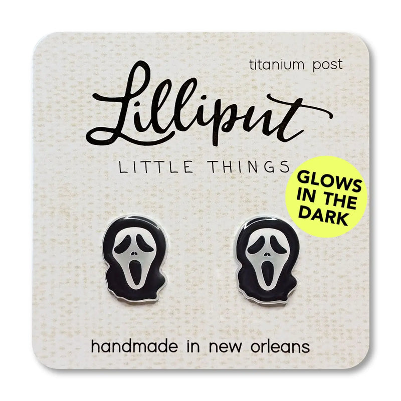 Ghost Face Scream Earrings