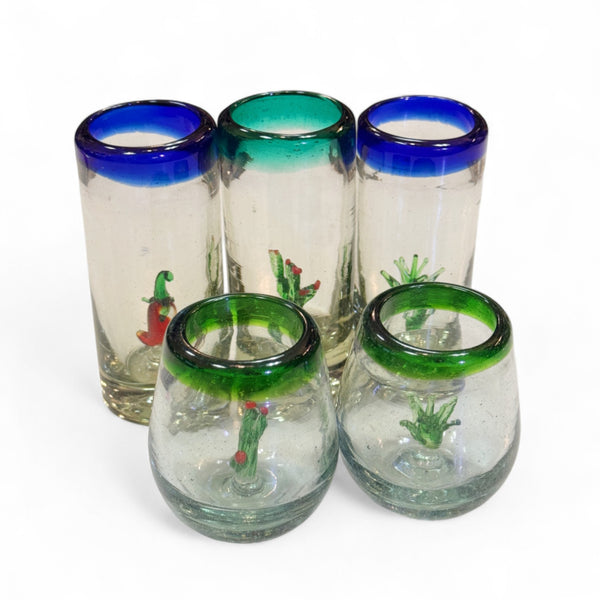 Shot Glass (with glass art)