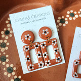 Large Rectangle- Flor De Barro Earrings