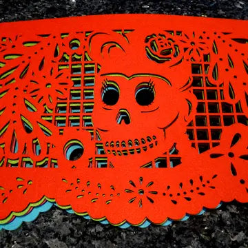 Double-Sided Felt "Papel Picado" Placemat Sets (Florecita) at Sew Bonita in Corpus Christi, TX.