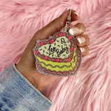 Zodiac Cake Bag Charm / Keychain
