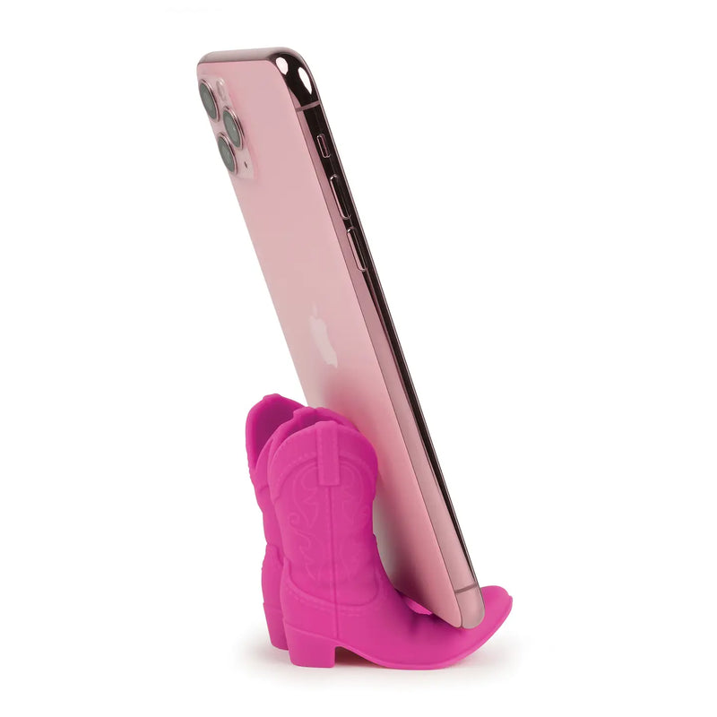 Giddy Up - Cowboy Boot Phone Stand (Pink)