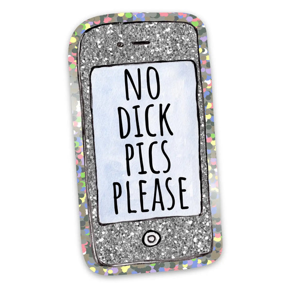 No Dick Pics Please Sticker