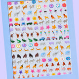 Safari Nail Art Stickers