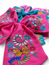 Mariposa Embroidered Bow