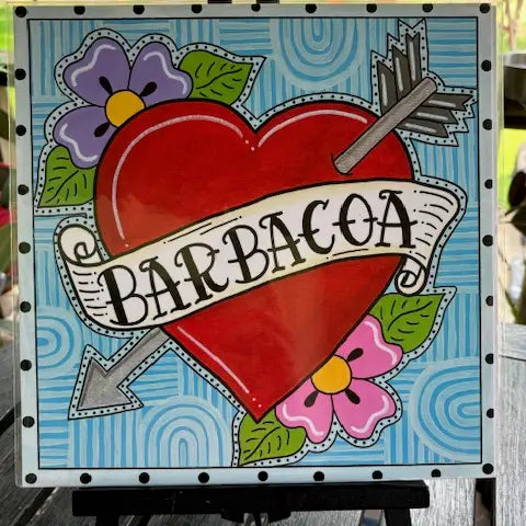 Barbacoa Mexican Folk Art Print (12x12)