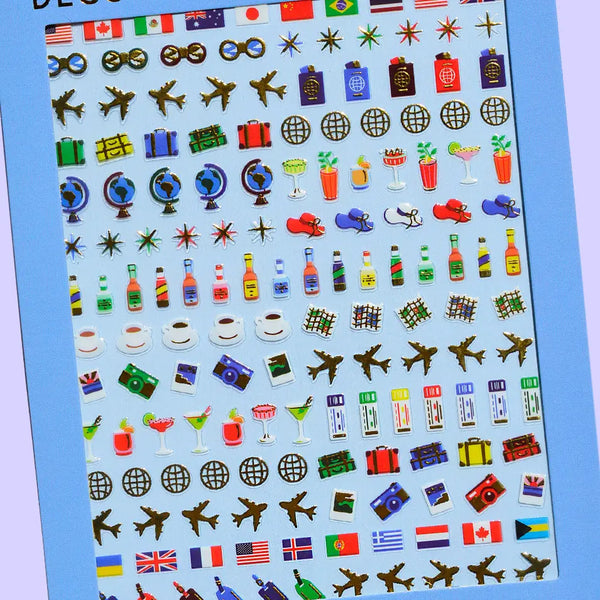 Jetsetter Nail Art Stickers