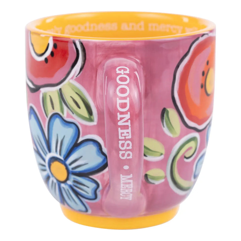 Goodness Mercy Floral Mug at Sew Bonita in Corpus Christi, TX.