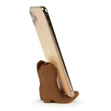 Giddy Up - Cowboy Boot Phone Stand (Brown)
