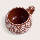 Brown & White Talavera Latte Mug